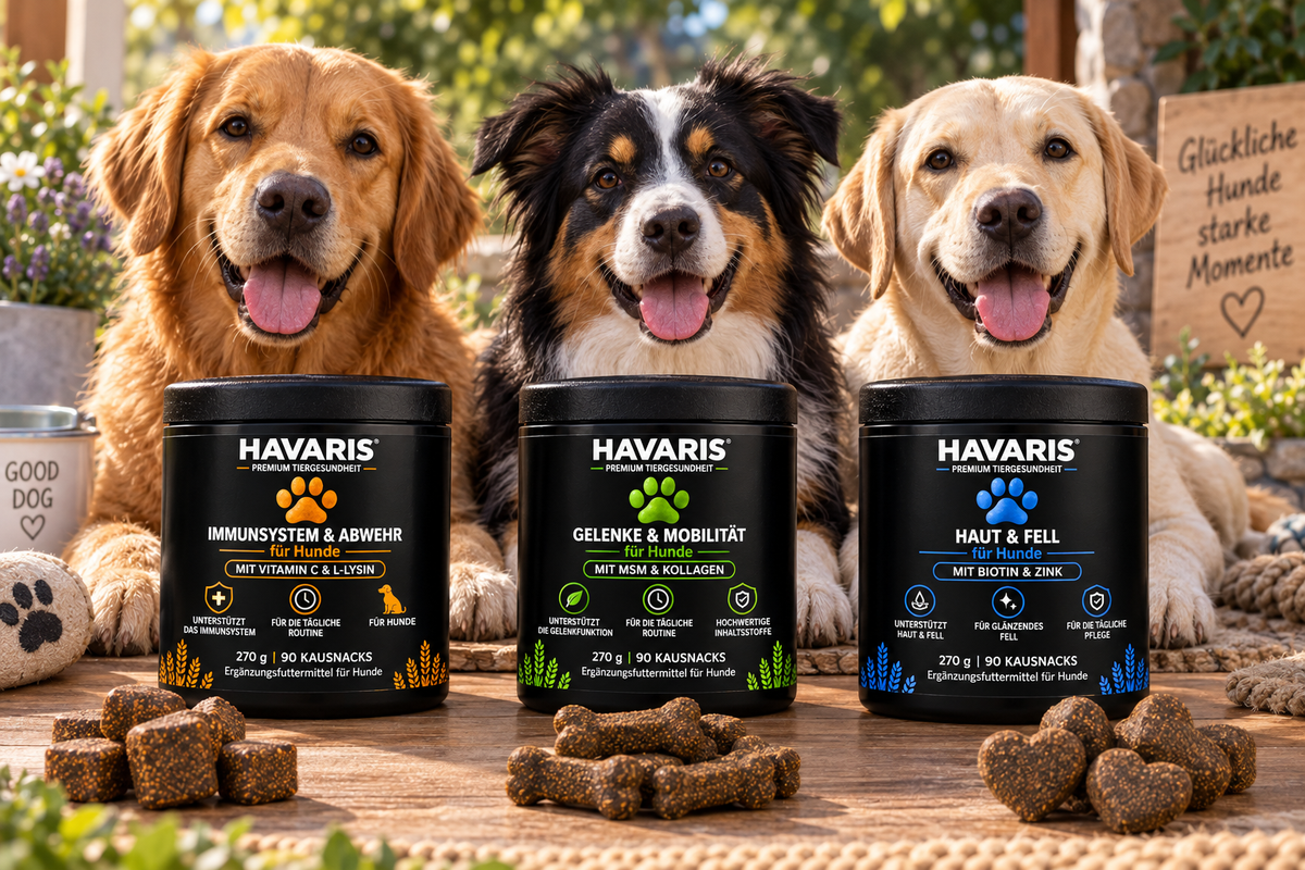 HAVARIS Soft Chews für Hunde und drei Produktvarianten