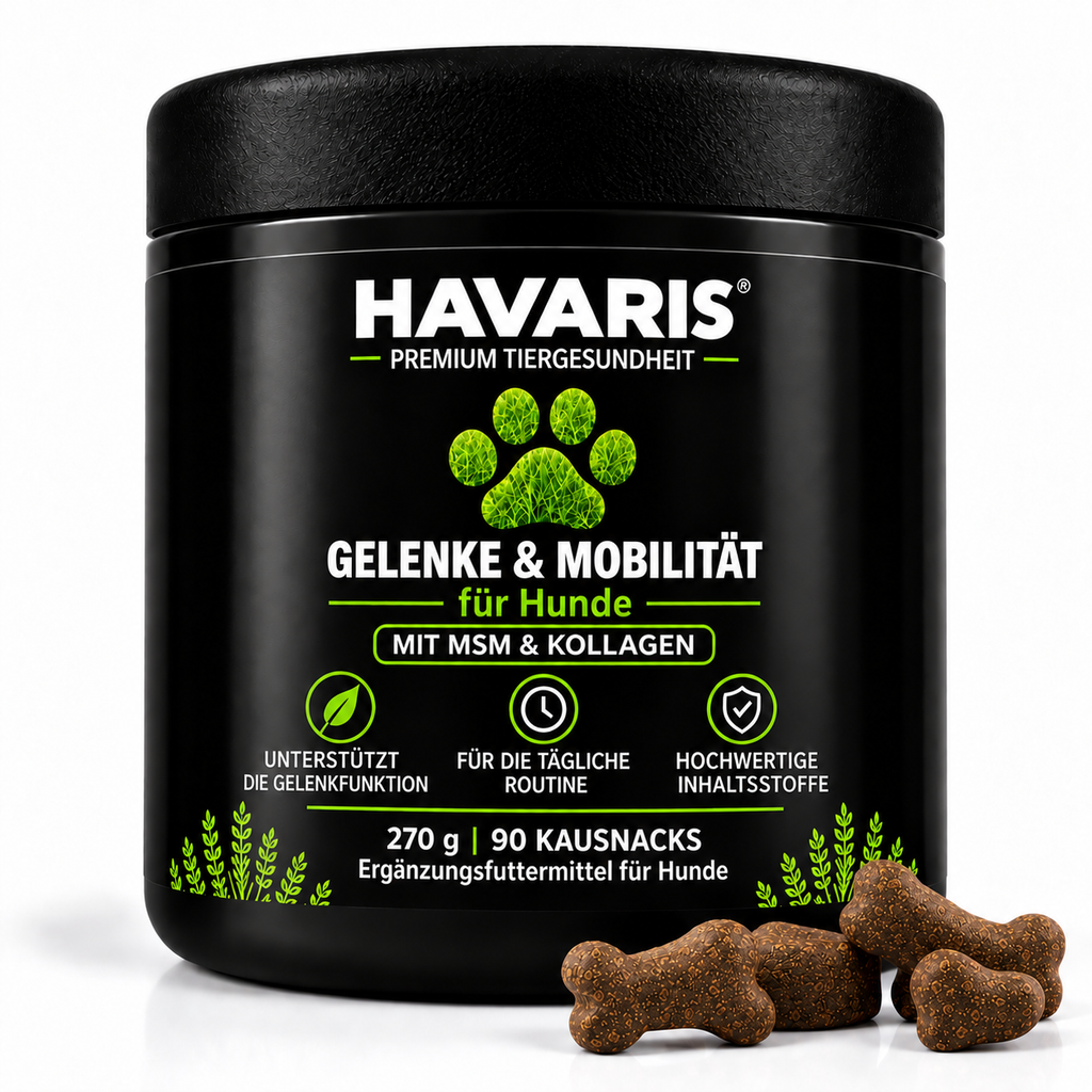 HAVARIS® Gelenke & Mobilität für Hunde | 90 Kausnacks | 270 g