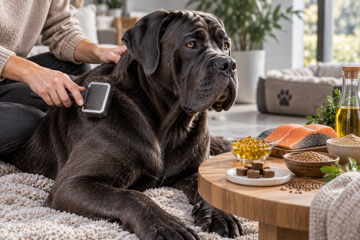 Ernährung und Pflege für Haut und Fell beim Hund